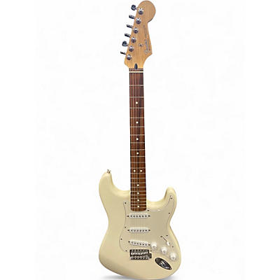 Used 2003 Fender Standard Stratocaster Olympic White Solid Body Electric Guitar