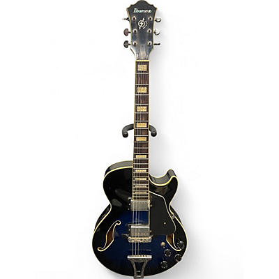 Used 2003 Ibanez AG75 Artcore Blue Burst Hollow Body Electric Guitar