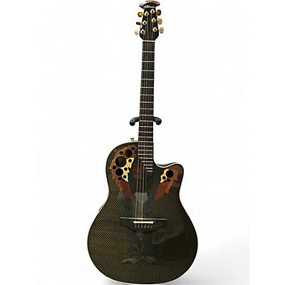 Used 2003 Ovation Adamas W597 BLACK CARBON TOP Acoustic Electric Guitar