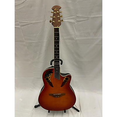 Ovation Used 2003 Ovation CELEBRITY DELUXE CC257 QUILT MAPLE BURST Acoustic Electric Guitar