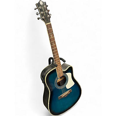 Used 2003 Randy Jackson Diamond Edition Blue Burst Acoustic Electric Guitar