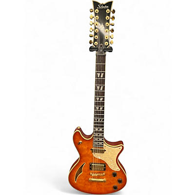 Used 2003 Schecter Guitar Research TSH12 Classic VINTAGE QUILT Solid Body Electric Guitar