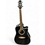 Used 2003 Takamine EF341SCX Black Acoustic Electric Guitar Black