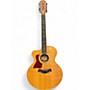 Used 2003 Taylor 455CE Left Handed Natural 12 String Acoustic Electric Guitar Natural