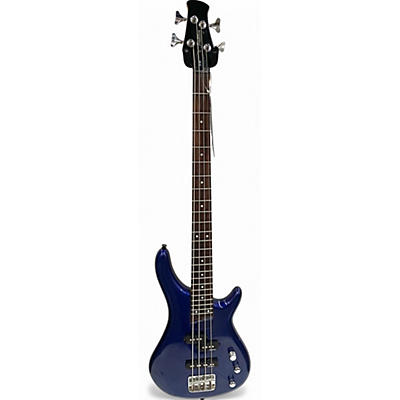 Used 2003 Tradition B100 Metallic Blue Electric Bass Guitar