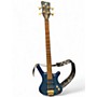 Used 2003 Warwick Pro Series Standard Corvette 4 String Trans Blue Electric Bass Guitar Trans Blue