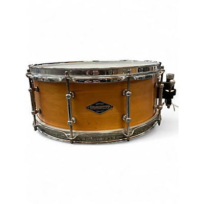 Used 2004 Craviotto 14X5 Maple Snare Natural Drum