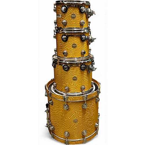 Used 2004 DW 4 Piece Collector's Series Gold Drum Kit Gold