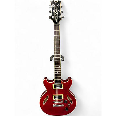 Used 2004 Dean Sarasota Transparent Red Solid Body Electric Guitar