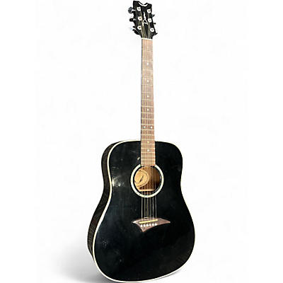 Used 2004 Dean Tradition scbk Black  Acoustic Guitar