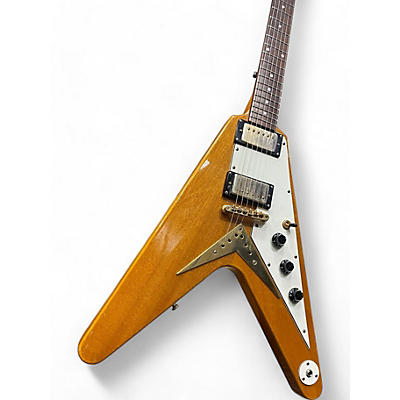 Epiphone Used 2004 Epiphone 1958 Korina Flying V Natural Solid Body Electric Guitar