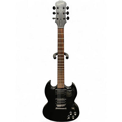 Used 2004 Epiphone SG Standard Black Solid Body Electric Guitar