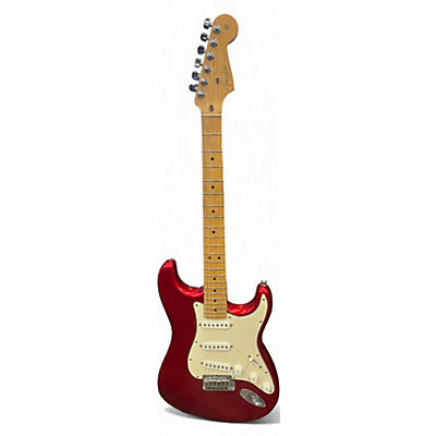 Used 2004 Fender 50th Anniversary American Stratocaster Cherry Red Solid Body Electric Guitar