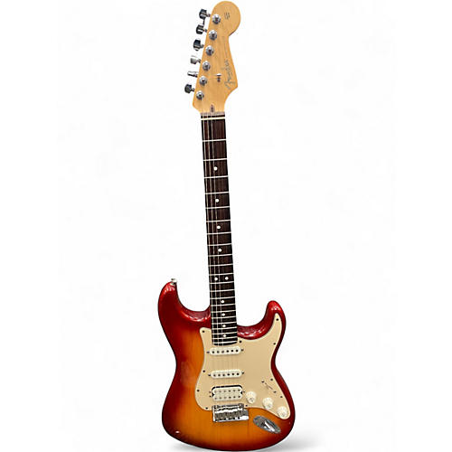 Used 2004 Fender American Standard Stratocaster HSS Sienna Sunburst Solid Body Electric Guitar Sienna Sunburst