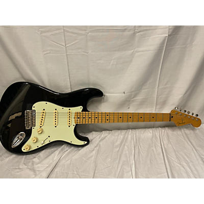 Fender Used 2004 Fender Artist Series Jimmie Vaughan Tex-Mex Stratocaster Black And White Solid Body Electric Guitar