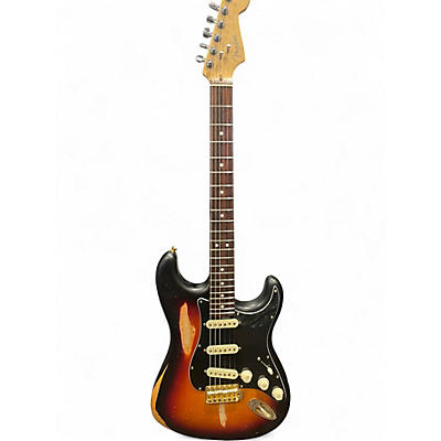 Used 2004 Fender Highway One Stratocaster 3 Tone Sunburst Solid Body Electric Guitar