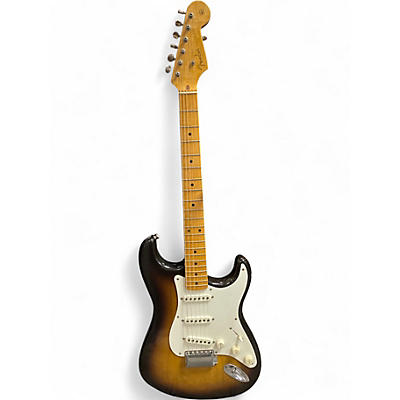Used 2004 Fender MASTERBUILT BY CHRIS FLEMING 1954 STRATOCASTER REISSUE Faded Tobacco Solid Body Electric Guitar