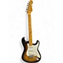 Used 2004 Fender MASTERBUILT BY CHRIS FLEMING 1954 STRATOCASTER REISSUE Faded Tobacco Solid Body Electric Guitar Faded Tobacco