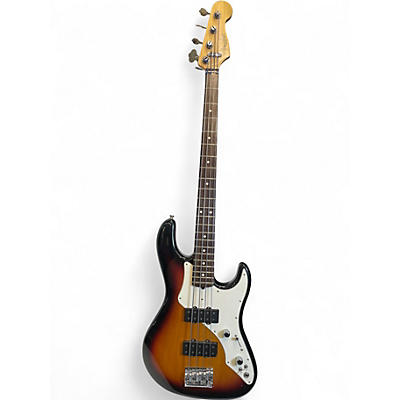 Used 2004 Fender Roscoe Beck IV 4 String Signature Jazz Bass 3 Color Sunburst Electric Bass Guitar