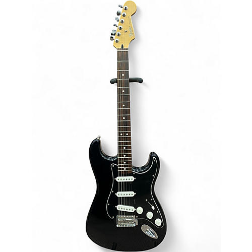 Used 2004 Fender Standard Stratocaster Black Solid Body Electric Guitar Black