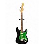 Used 2004 Fender Standard Stratocaster Black Solid Body Electric Guitar Black