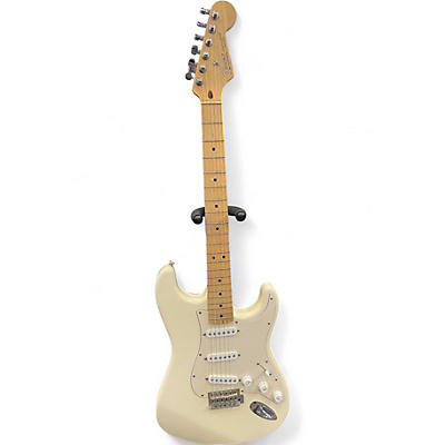 Used 2004 Fender Standard Stratocaster Olympic White Solid Body Electric Guitar