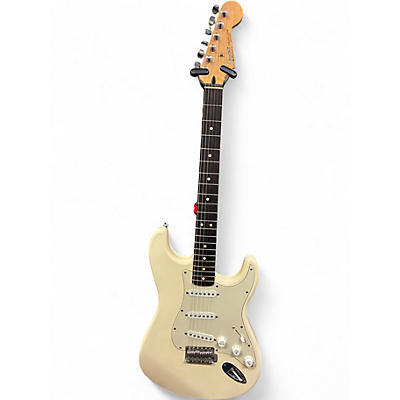 Used 2004 Fender Standard Stratocaster Olympic White Solid Body Electric Guitar