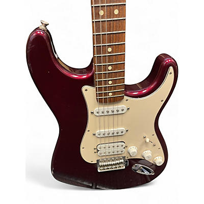 Used 2004 Fender Standard Stratocaster Oxblood Red Solid Body Electric Guitar