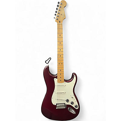Used 2004 Fender Standard Stratocaster Satin Midnight Wine Solid Body Electric Guitar