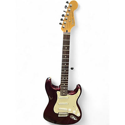 Used 2004 Fender Standard Stratocaster red Solid Body Electric Guitar