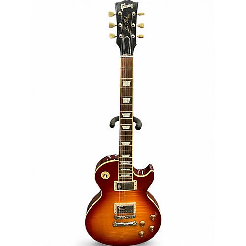 Used 2004 Gibson Les Paul Standard Premium Plus Cherry Sunburst Solid Body Electric Guitar Cherry Sunburst