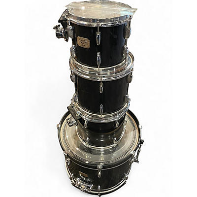 Used 2004 Pearl 3 Piece Export Black Drum Kit