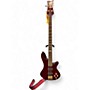Used 2004 Schecter Guitar Research ELITE 4 TRAN RED Electric Bass Guitar TRAN RED