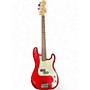 Used 2004 Squier Affinity Precision Bass Candy Apple Red Electric Bass Guitar Candy Apple Red