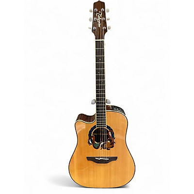 Used 2004 Takamine LTD-2004 Left Handed Natural Acoustic Electric Guitar