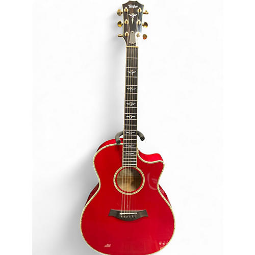 Used 2004 Taylor 614CE LTD ED RED Acoustic Electric Guitar RED