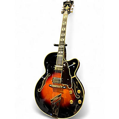 Used 2005 D'Angelico NYL-2DH Tobacco Sunburst Hollow Body Electric Guitar