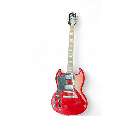 Used 2005 Epiphone 1961 SG Special Left Handed Cherry Electric Guitar