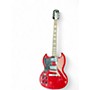 Used 2005 Epiphone 1961 SG Special Left Handed Cherry Electric Guitar Cherry