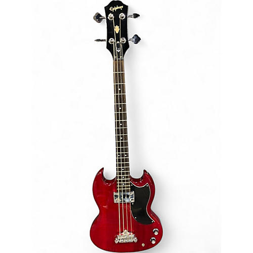 Used 2005 Epiphone EB0 SG Bass Cherry Electric Bass Guitar Cherry