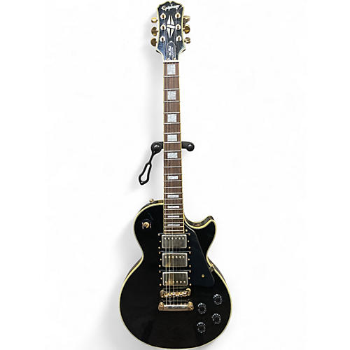 Used 2005 Epiphone Les Paul Black Beauty 3 Black Solid Body Electric Guitar Black