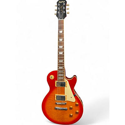 Used 2005 Epiphone Les Paul Standard 2 Color Sunburst Solid Body Electric Guitar