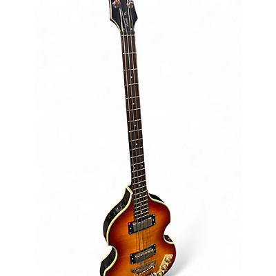 Used 2005 Epiphone Viola 2 Tone Sunburst Electric Bass Guitar