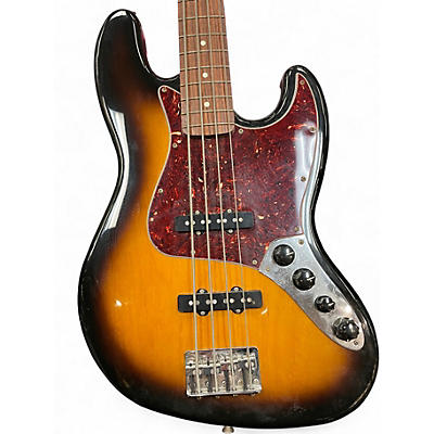 Used 2005 Fender 1975 Reissue Jazz Bass 2 Color Sunburst Electric Bass Guitar