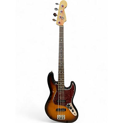 Used 2005 Fender AMERICAN JAZZ BASS 3 Tone Sunburst Electric Bass Guitar