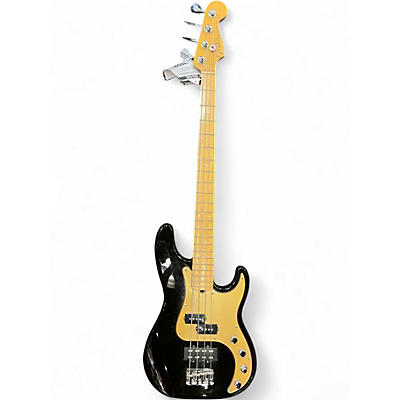Used 2005 Fender American Deluxe Precision Bass Black and Gold Electric Bass Guitar
