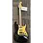 Used Used 2005 Fender American Deluxe Stratocaster Black And Gold Solid Body Electric Guitar Black and Gold