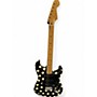 Used 2005 Fender Artist Series Buddy Guy Stratocaster Black and White Solid Body Electric Guitar Black and White