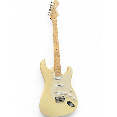 Used 2005 Fender Artist Series Eric Clapton Stratocaster Olympic White Solid Body Electric Guitar