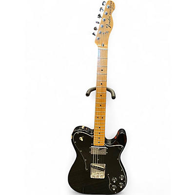 Used 2005 Fender Classic Series '72 Telecaster Custom Black Solid Body Electric Guitar